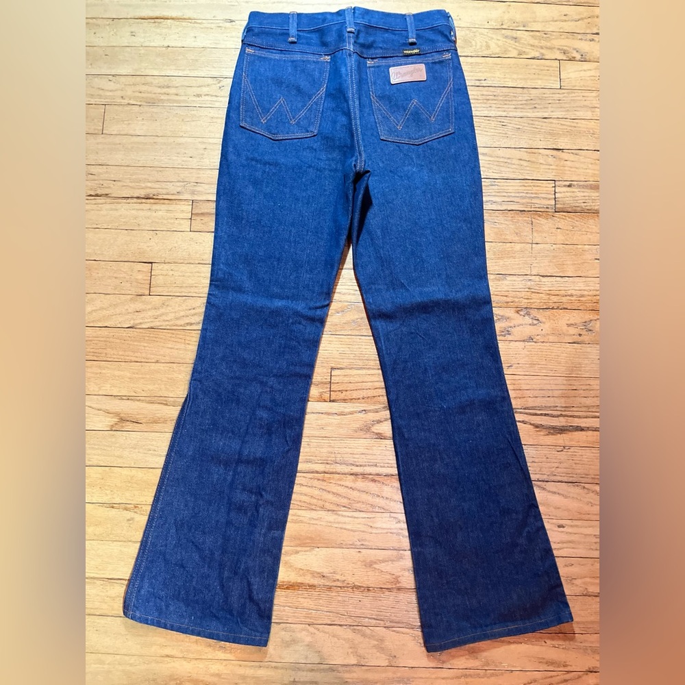Vintage Wrangler Dark Blue Bootcut Jeans - Picture 3 of 5